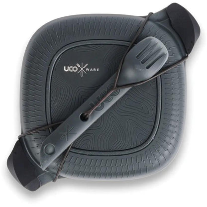 UCO Eco 5 Piece Mess Kit Midnight Leak Proof Locking Lid BPA Free For Campers Dishwasher Safe Includes Switch Sporks by UCO