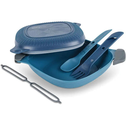 UCO Eco 5 Piece Mess Kit Ocean For Outdoor Adventurers Leakproof Locking Lid BPA Free Dishwasher Safe by UCO