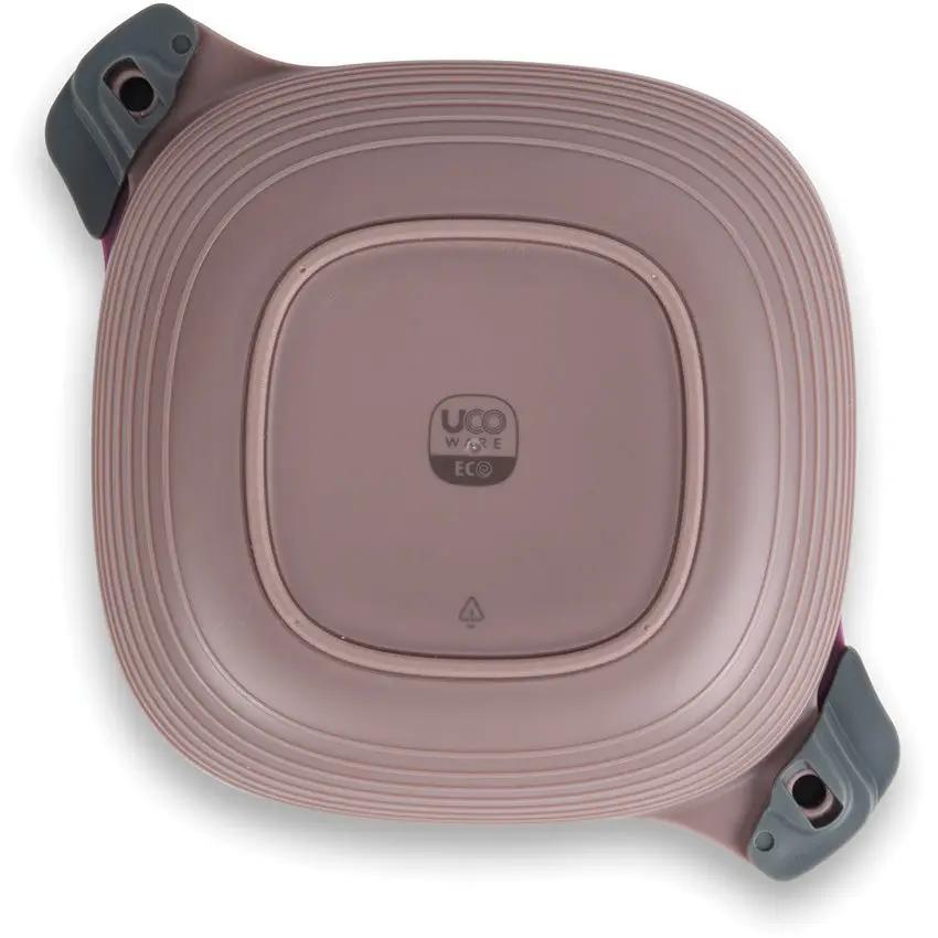 UCO Eco 5 Piece Mess Kit Plum With Leak Proof Locking Lid BPA Free Dishwasher Safe For Campers Outdoor Enthusiasts by UCO