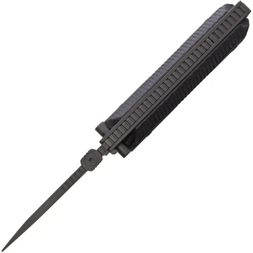 Ultimate Equipment M1911 Compact Hammerhead Knife - 3in Black Titanium Coated 440C Drop Point With Officer Grip Sheath by Ultimate Equipment