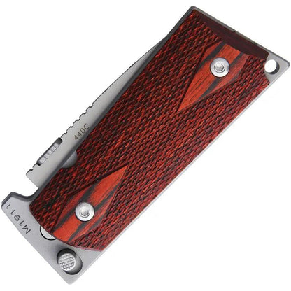 Ultimate Equipment M1911 Compact Hammerhead CLR-440C - 4.25 Inch Closed Knife With 3 Inch Bead Blast 440C Blade by Ultimate Equipment