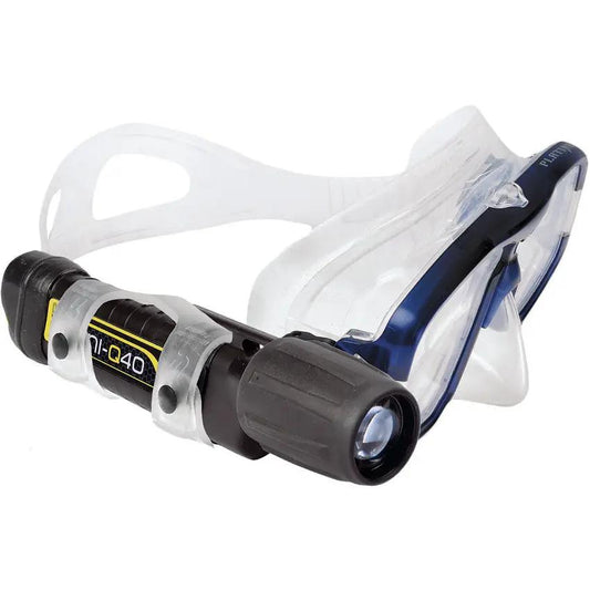 Underwater Kinetics Mini Q40 MK2 eLED Dive Light With Mask Strap Hands Free For Divers Rugged Compact Ultra White Beam by Underwater Kinetics