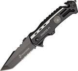 USMC Rescue Linerlock M-1002TS by USMC