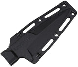 USMC Fixed Blade Knife M-FIX3005BK - Two Tone Stainless Spear Point Blade With Black Nylon Handle And Full Tang by USMC