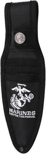 USMC Throwing Knife Set M-T3002BK - One Piece Construction With Black Stonewash Stainless Blade And Lanyard Hole by USMC