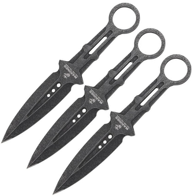 USMC Throwing Knife Set BSW M-T3004GY by USMC