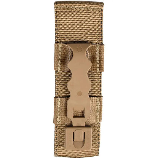 United States Tactical Single Mag Pouch Coyote Brown - Low Profile 4 Inch Elastic MOLLE Belt Attachment by United States Tactical