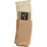 United States Tactical Single Mag Pouch Coyote Brown - Low Profile 4 Inch Elastic MOLLE Belt Attachment by United States Tactical