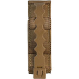 United States Tactical Single Pistol Mag Pouch - Low-Profile 4-Inch Elastic, MOLLE or Belt with MALICE Clip by United States Tactical