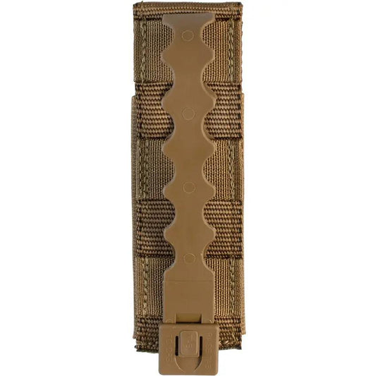 United States Tactical Single Pistol Mag Pouch - Low-Profile 4-Inch Elastic, MOLLE or Belt with MALICE Clip by United States Tactical