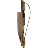 United States Tactical Single Pistol Mag Pouch - Low-Profile 4-Inch Elastic, MOLLE or Belt with MALICE Clip by United States Tactical