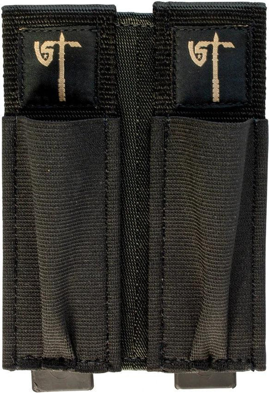 United States Tactical Double Pistol Mag Pouch Blk UST-MOL01701 by United States Tactical