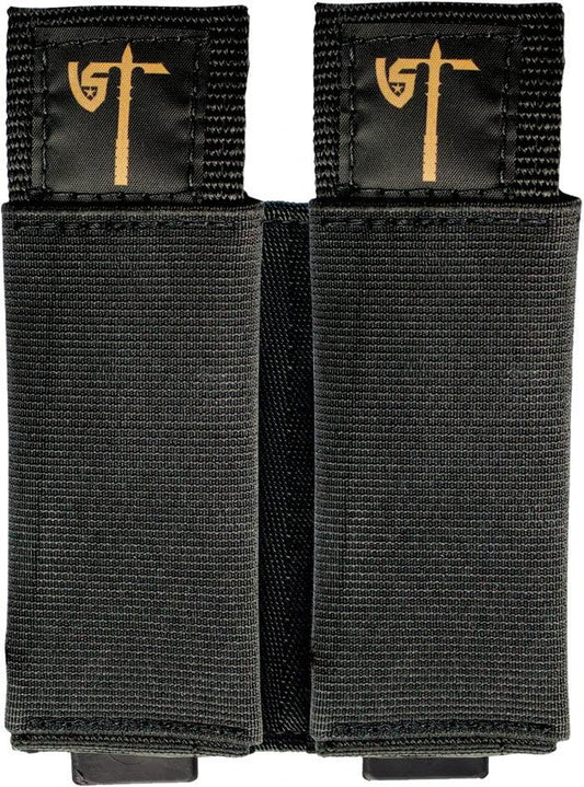 United States Tactical Double Mag Pouch Black UST-MOL01901 by United States Tactical