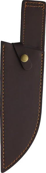 Utica Homestead III Santoku Knife - Full Tang Stainless Steel Blade With Brown Wood Handle by Utica