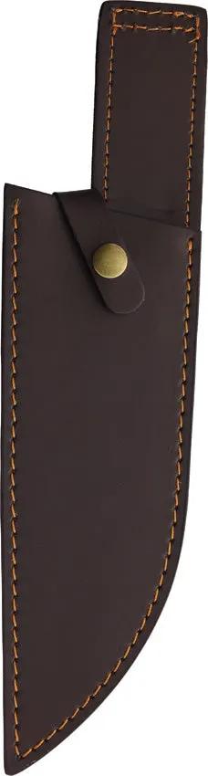 Utica Homestead III Santoku Knife - Full Tang Stainless Steel Blade With Brown Wood Handle by Utica