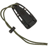 Utica Stealth II Neck Knife - 3 Inch Black Oxide 1095HC Blade With Micarta Handle And Neck Sheath by Utica