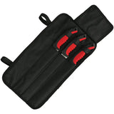 Utica Lake Slayer Combo - Satin 440 Stainless Fillet Blades With Rubberized Black Handles And Belt Sheath by Utica