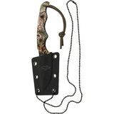 Utica Realtree Neck Knife - 7 Inch Overall With 3 Inch Black Oxide Drop Point Blade And Realtree Xtra Camouflage Handle by Utica