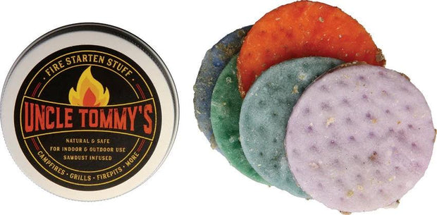 Uncle Tommy's Stuff Fire Starten Stuff 5pc Tin FIRE STARTEN STUFF 5CT TIN by Uncle Tommy's Stuff