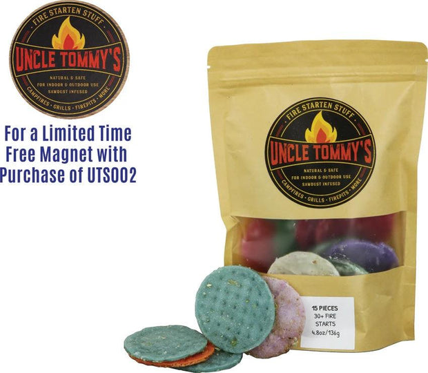 Uncle Tommy's Stuff Fire Starten Stuff 15pc Bag FIRE STARTEN STUFF 15CT BAG by Uncle Tommy's Stuff