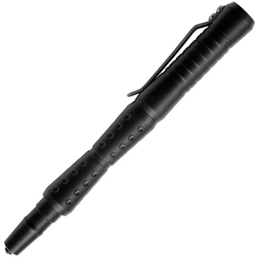 UZI Tactical Pen - 5.5 Inch Glass Breaker Black Titanium Coated Aluminum Pen with Clip and Refill Compatibility by UZI