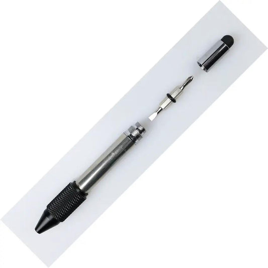 UZI Tactical Utility Pen - All In One Pocket Tool With Stylus Ruler Level LED Light And Phone Holder by UZI
