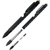 UZI Tactical Utility Pen - All In One Pocket Tool With Stylus Ruler Level LED Light And Phone Holder by UZI