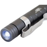 Uzi Tactical LED Light Pen UZI-TACPEN9-GM - Gun Metal Gray Aluminum Construction With White LED by Uzi