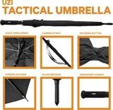 Uzi Tactical Collapsible Umbrella UZI-UMB-2 - Tungsten Tip Glass Breaker For Self Defense by Uzi