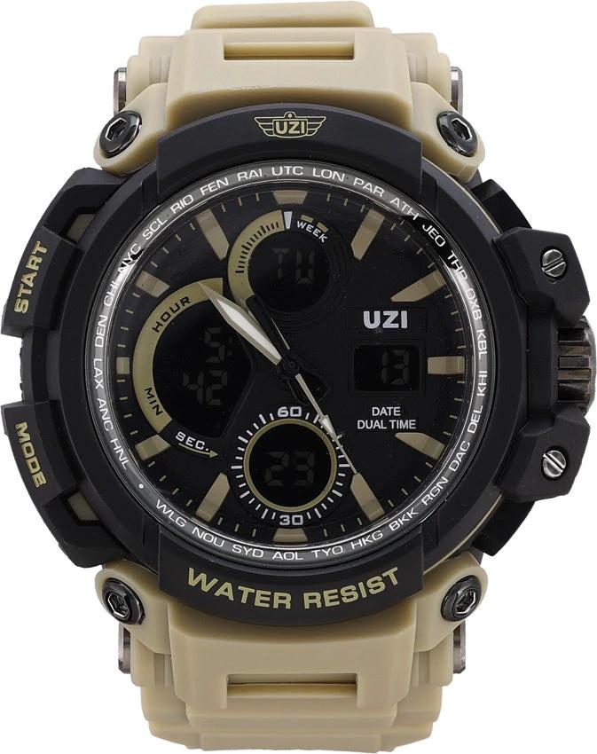 UZI Shock Watch Khaki UZI-W-1708-K by UZI