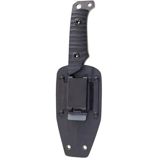 Uzi Shomer Fixed Blade UzK-FXB-009 - 9 Inch Overall With 4.5 Inch Black Stonewash Stainless Blade And G10 Handles by Uzi