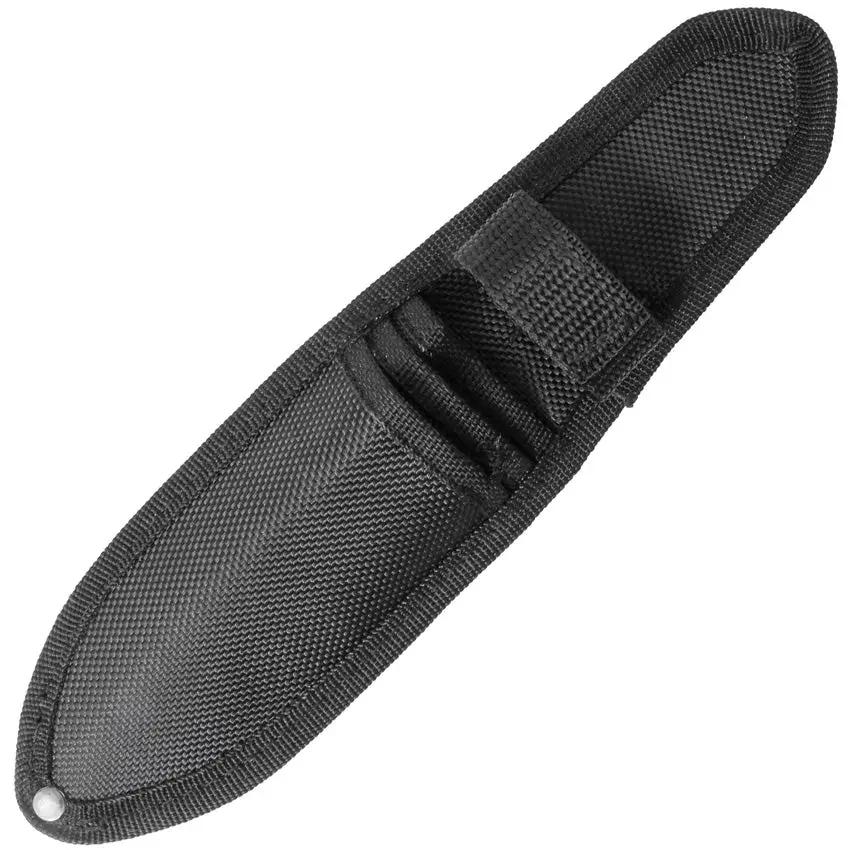 Uzi Throwing Knife Set - 8 Inch Overall, 4 Inch Black Stonewash Stainless Blades, Full Tang, 3 Piece With Belt Sheath by Uzi