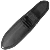 Uzi Throwing Knife Set - 8 Inch Overall, 4 Inch Black Stonewash Stainless Blades, Full Tang, 3 Piece With Belt Sheath by Uzi