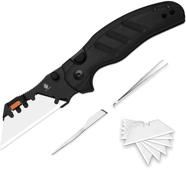 Kizer Cutlery C01C Uti 2 Button Lock Black V3488.29JNA3 by Kizer Cutlery
