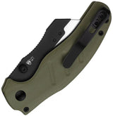 Kizer Cutlery C01C Uti 1 Button Lock Knife With Green G10 Six Replaceable Blades For EDC Enthusiasts by Kizer Cutlery