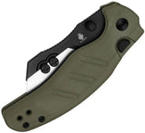 Kizer Cutlery C01C Uti 1 Button Lock Knife With Green G10 Six Replaceable Blades For EDC Enthusiasts by Kizer Cutlery