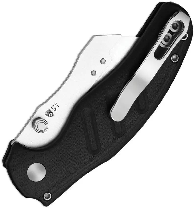 Kizer Cutlery C01C Uti 1 Button Lock Black Utility Knife For EDC Enthusiasts With Six Replaceable Blades And Tweezers by Kizer Cutlery