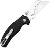 Kizer Cutlery C01C Uti 1 Button Lock Black Utility Knife For EDC Enthusiasts With Six Replaceable Blades And Tweezers by Kizer Cutlery