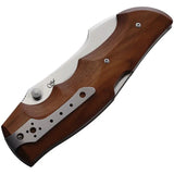 Viper Rhino 1 Lockback Knife V5901CB - Satin Elmax Blade With Premium Wood Handle For EDC by Viper