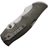 Viper Rhino 1 Lockback Knife - Green Micarta Handle And Elmax 4.5 Inch Blade For Everyday Carry by Viper
