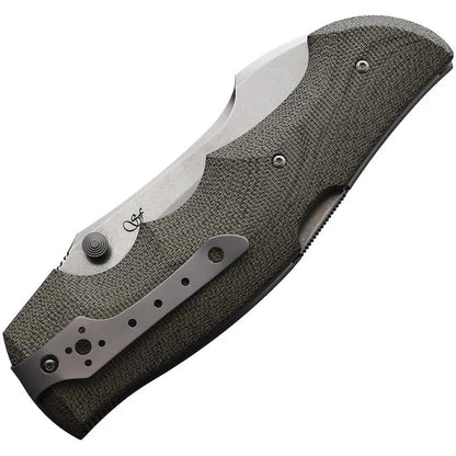 Viper Rhino 1 Lockback Knife - Green Micarta Handle And Elmax 4.5 Inch Blade For Everyday Carry by Viper