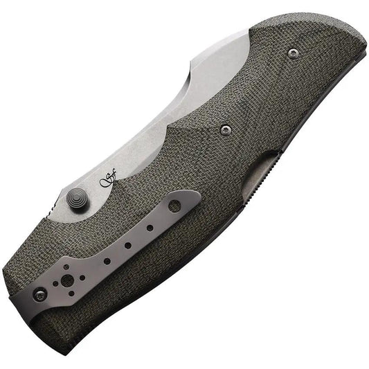 Viper Rhino 1 Lockback Knife - Green Micarta Handle And Elmax 4.5 Inch Blade For Everyday Carry by Viper