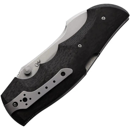 Viper Rhino 1 Lockback Knife - Carbon Fiber Handle With Stonewashed Elmax Blade For EDC Enthusiasts by Viper