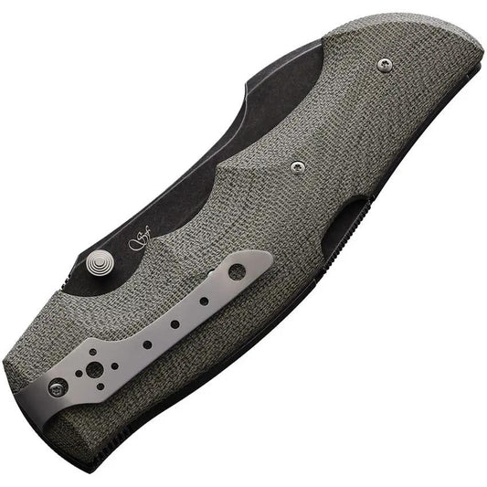 Viper Rhino 1 Lockback Knife V5905CV - Elmax Blade, Green Micarta Handle For EDC Tactical Use by Viper