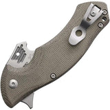 Viper Maga Linerlock Micarta EDC Knife - Bohler N690 Blade With Green Canvas Micarta Handle by Viper