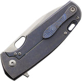 Viper Kyomi Framelock Knife Circles Blue Titanium Handle 20CV Satin Blade - Limited Edition 150 by Viper