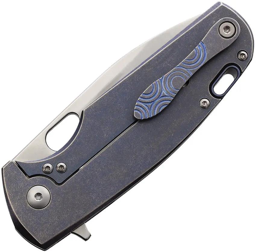 Viper Kyomi Framelock Knife Circles Blue Titanium Handle 20CV Satin Blade - Limited Edition 150 by Viper