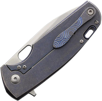 Viper Kyomi Framelock Knife Circles Blue Titanium Handle 20CV Satin Blade - Limited Edition 150 by Viper