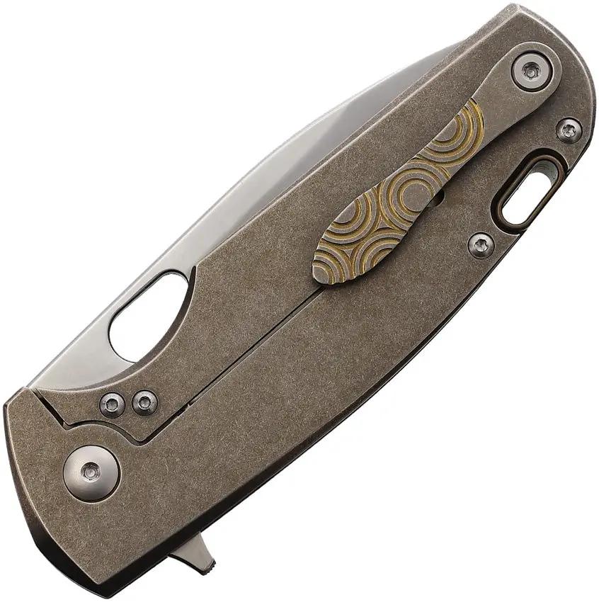 Viper Kyomi Framelock Bronze Circles Limited Edition Knife - Premium Collectors Grade CPM 20CV Titanium Handle by Viper