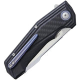 Viper Larius Linerlock Carbon Fiber Knife V5958FC - Premium Drop Point Blade For EDC Enthusiasts by Viper